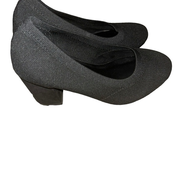 Torrid black Stretch Knit Pump 7.5 wide width shoes block heel - Picture 3 of 7
